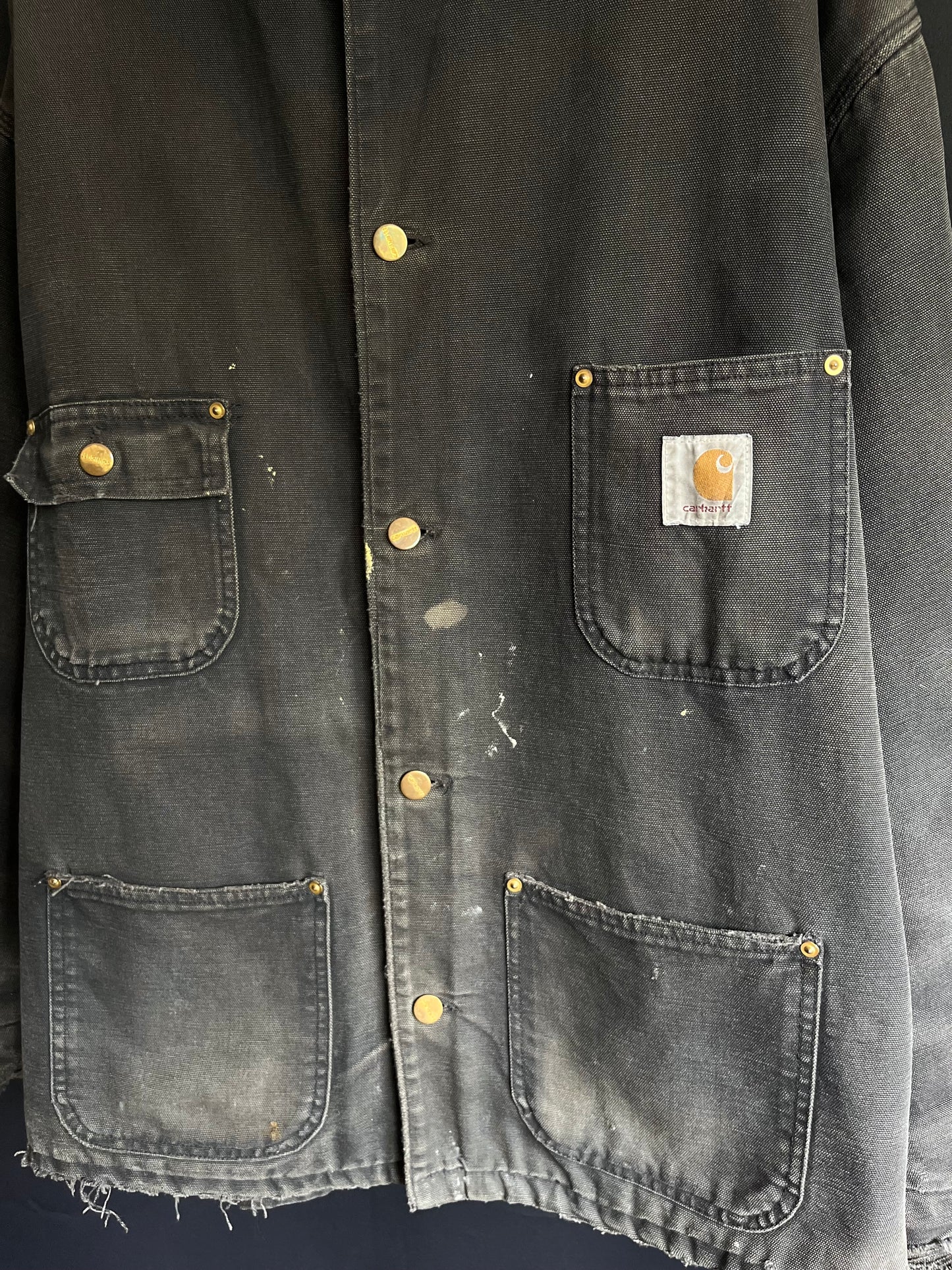 VTG Carhart Faded Blanket Lined Chore Jacket