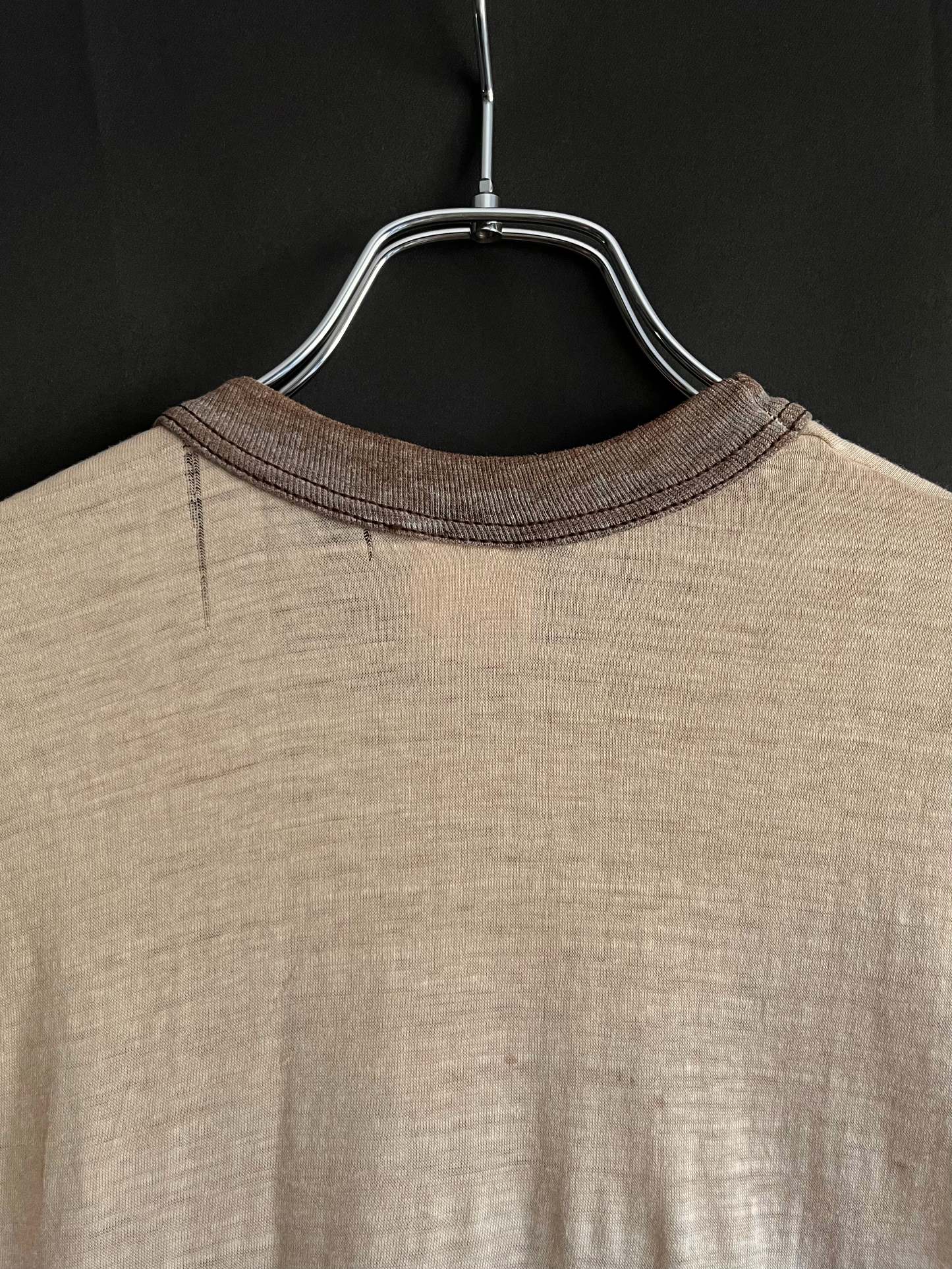 80s “Foggy Mountain” Tonal Brown Motocross Ringer