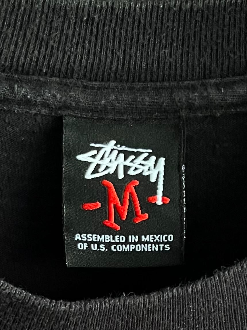 Early 00s Stussy Tribe Block Letter Tee (L)