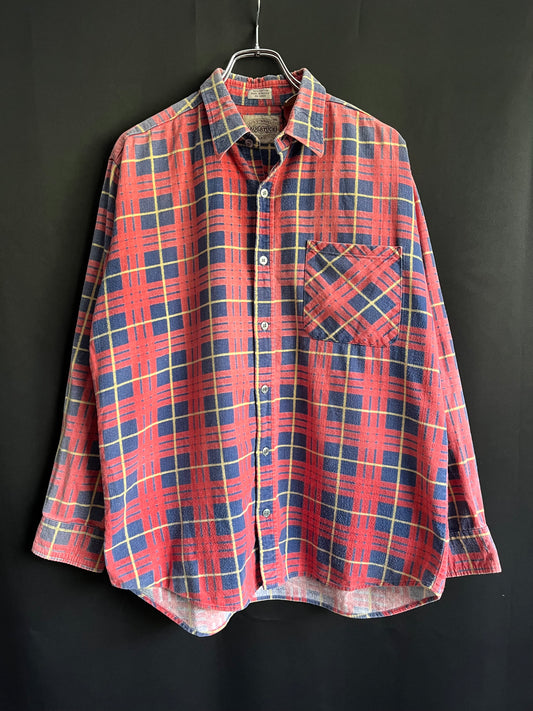 80s/90s Plaid Printed Flannel