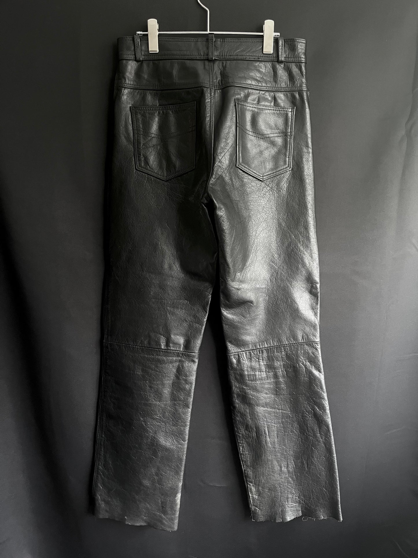 90s Leather Motorcycle Pants (31W)
