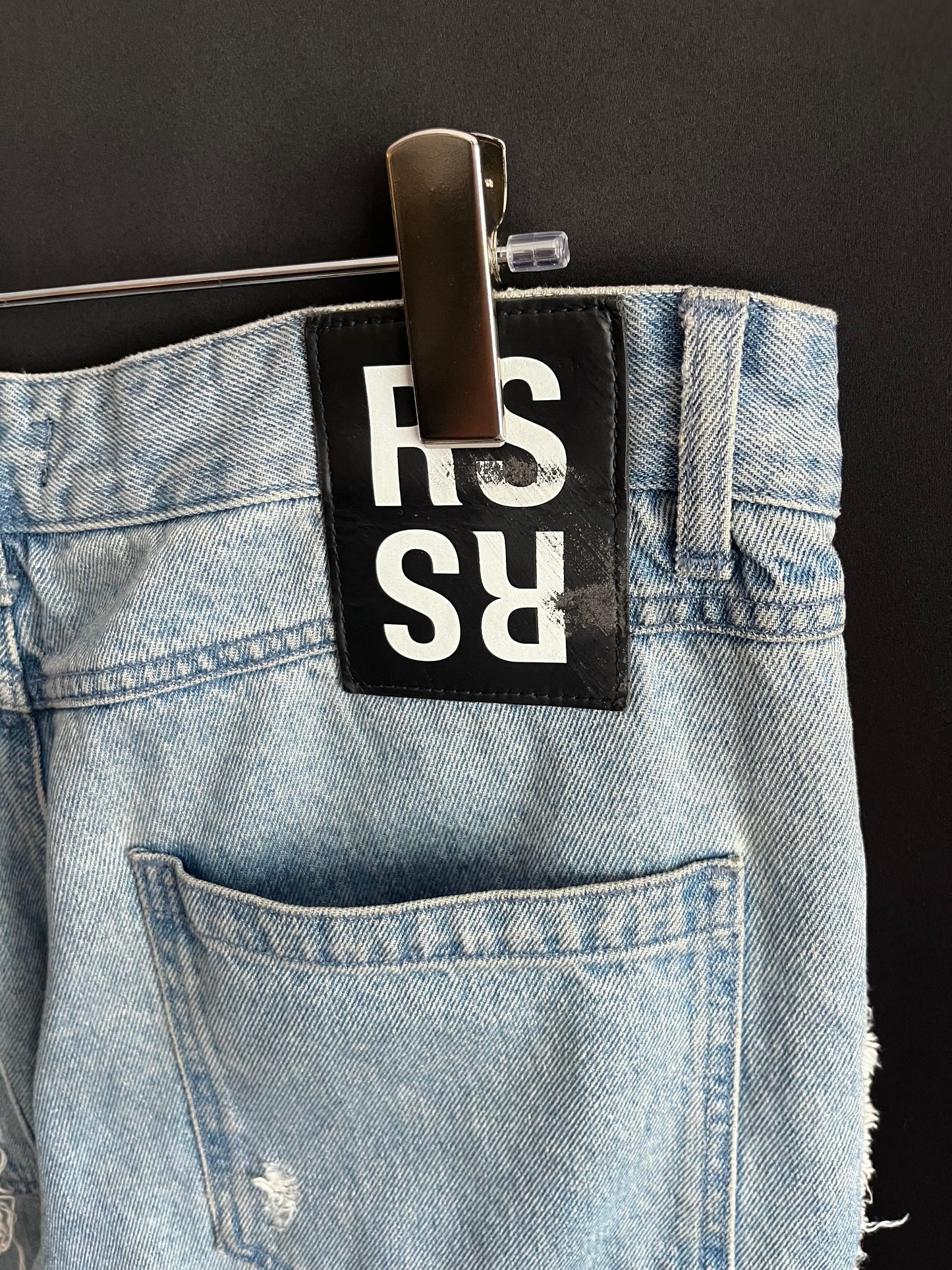 A/W19 Raf Simons Destroyed Relaxed Fit Denim