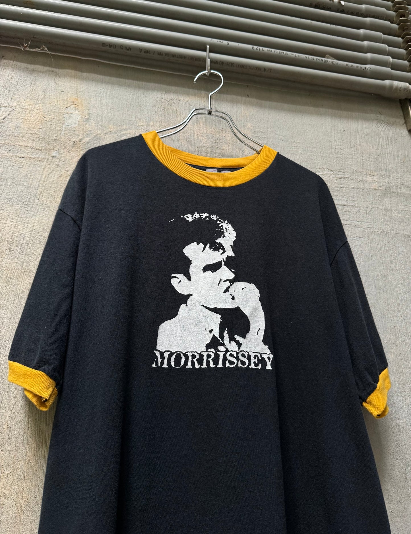 vtg Morrissey Portrait Ringer Tee