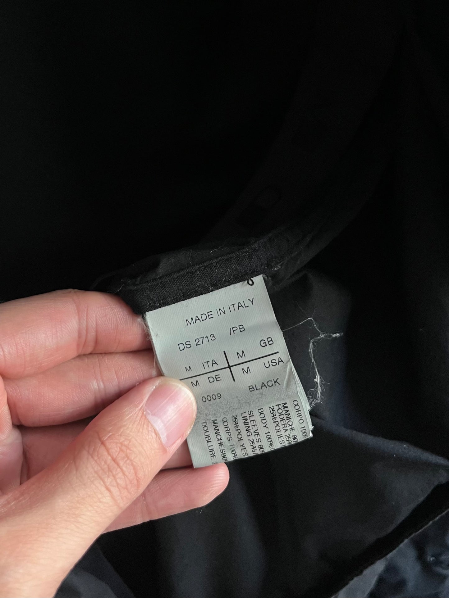 Rick Owens DRKSHDW Lamb Leather Hybrid Jacket (M)