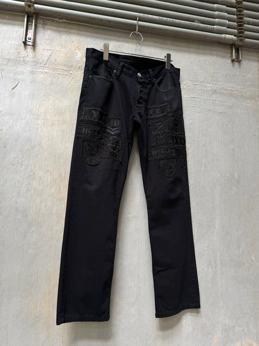 Hysteric Glamour Multi Patch “Hell” Denim (32W)
