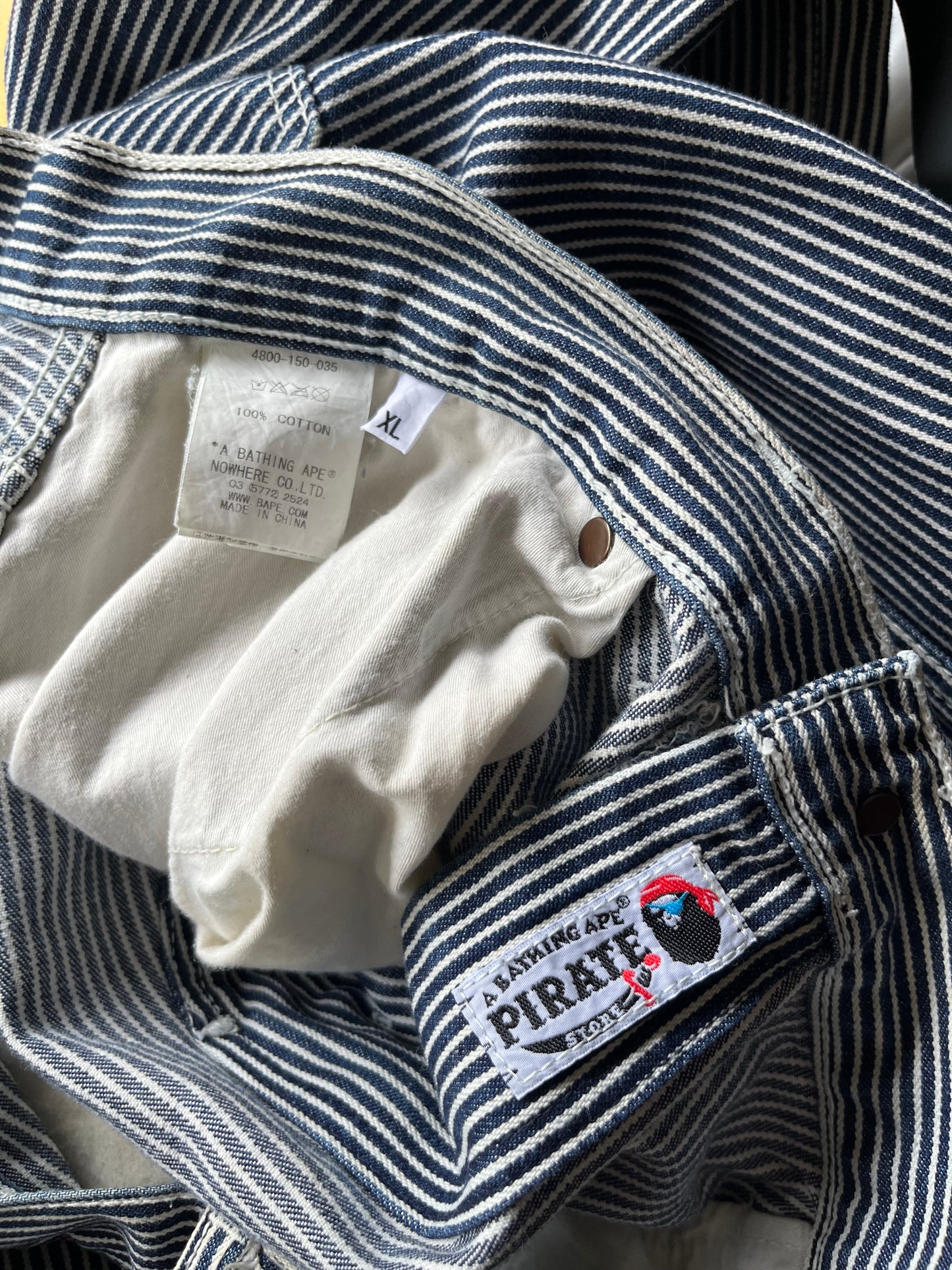 Nigo Era BAPE Herringbone Pirate Chain-stitched Denim (38W)