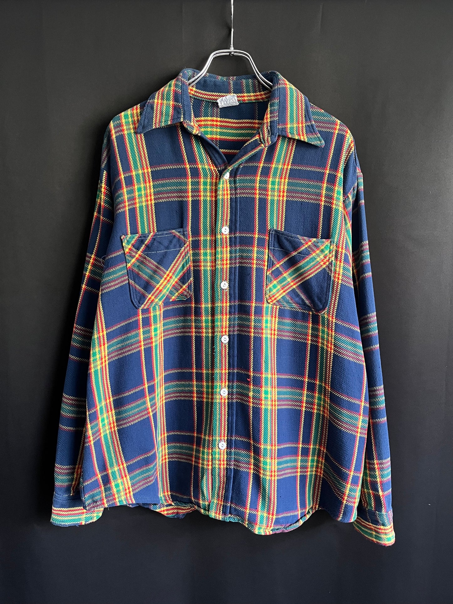 70s Big Mac Multicolor Distressed Cotton Flannel