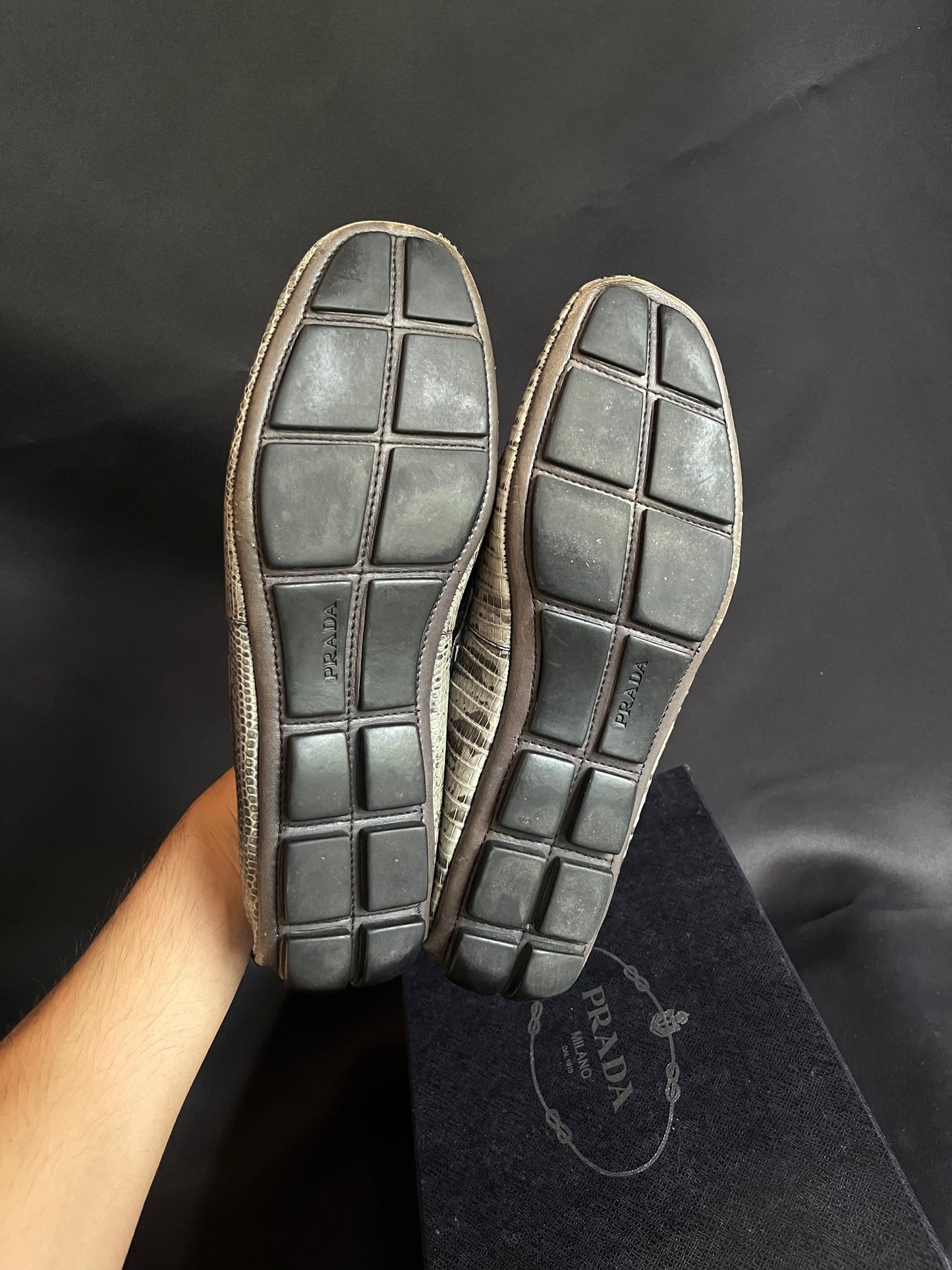 Prada Snake Driving Loafers (8.5US)