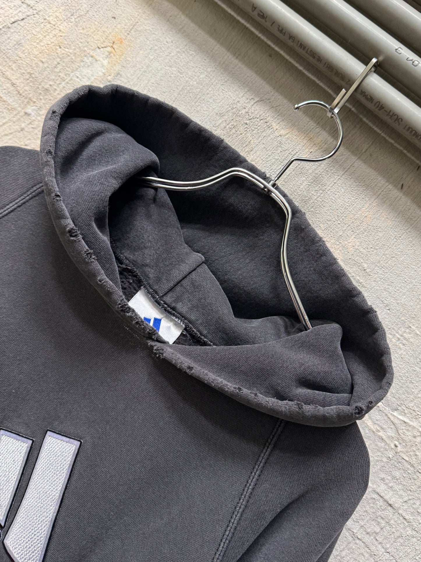 90s Thrashed Adidas Oversized Sun Faded Hoodie