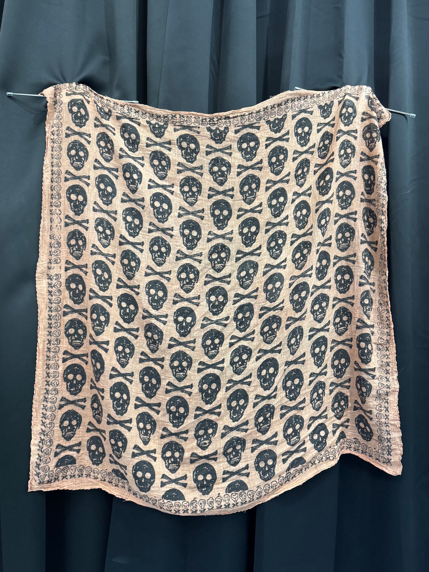 VTG Sheer Skull & Crossbones Scarf
