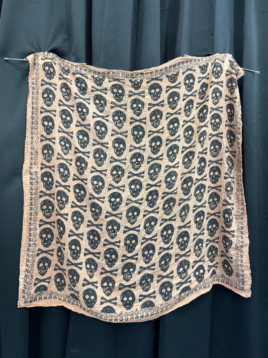 VTG Sheer Skull & Crossbones Scarf