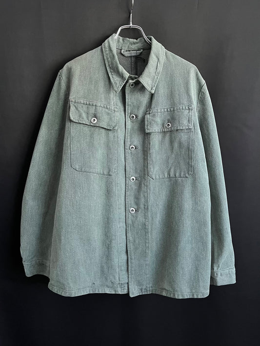 50s/60s Swiss Salt & Pepper Work Shirt