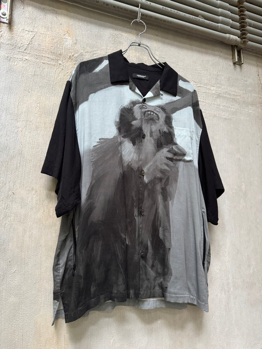 S/S ‘24 Undercover Helen Verhoeven Loop Collar Bowling Shirt
