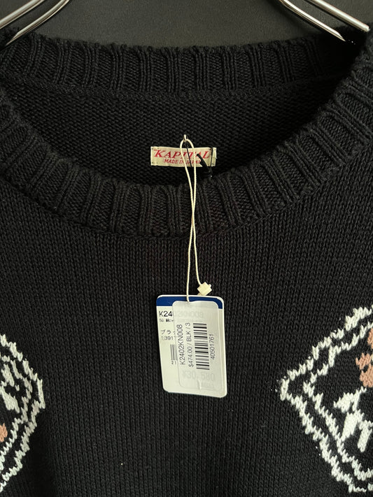 Kapital Floral Diamond Pattern Knit