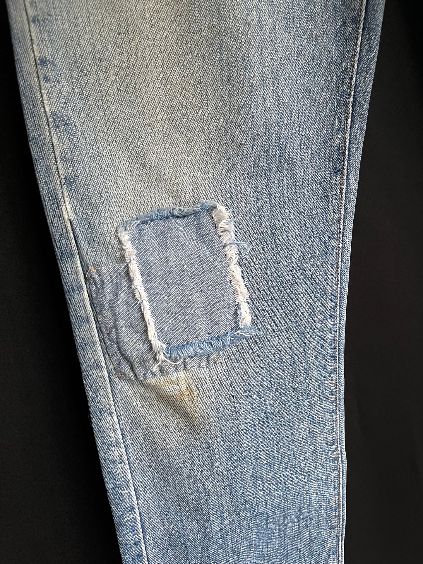 70s Levi’s 505 Patch Denim Single Stitched (32W)