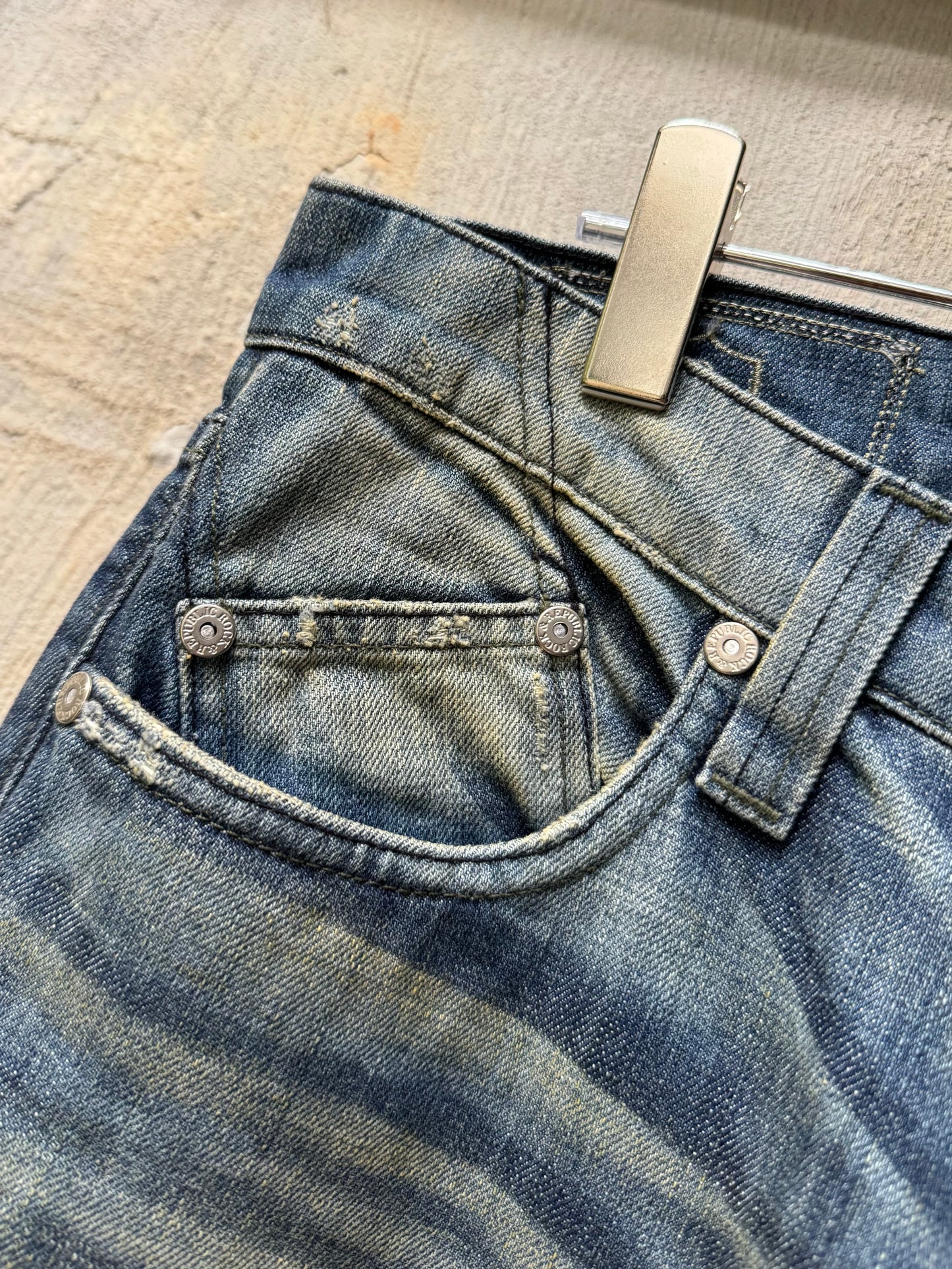 Rock Revival Clawmark Faded Boot Cut Flared Denim (31W)