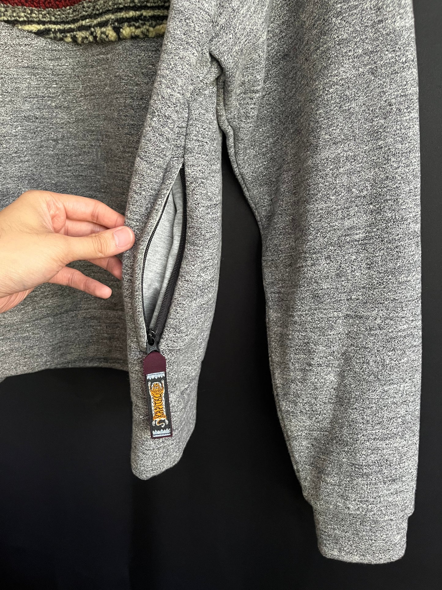 Kapital Bird’s Eye “Fleece Top” Crewneck