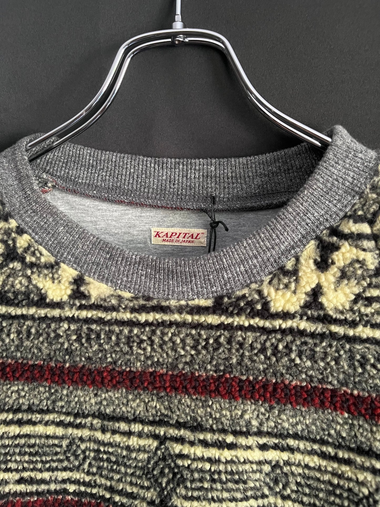 Kapital Bird’s Eye “Fleece Top” Crewneck