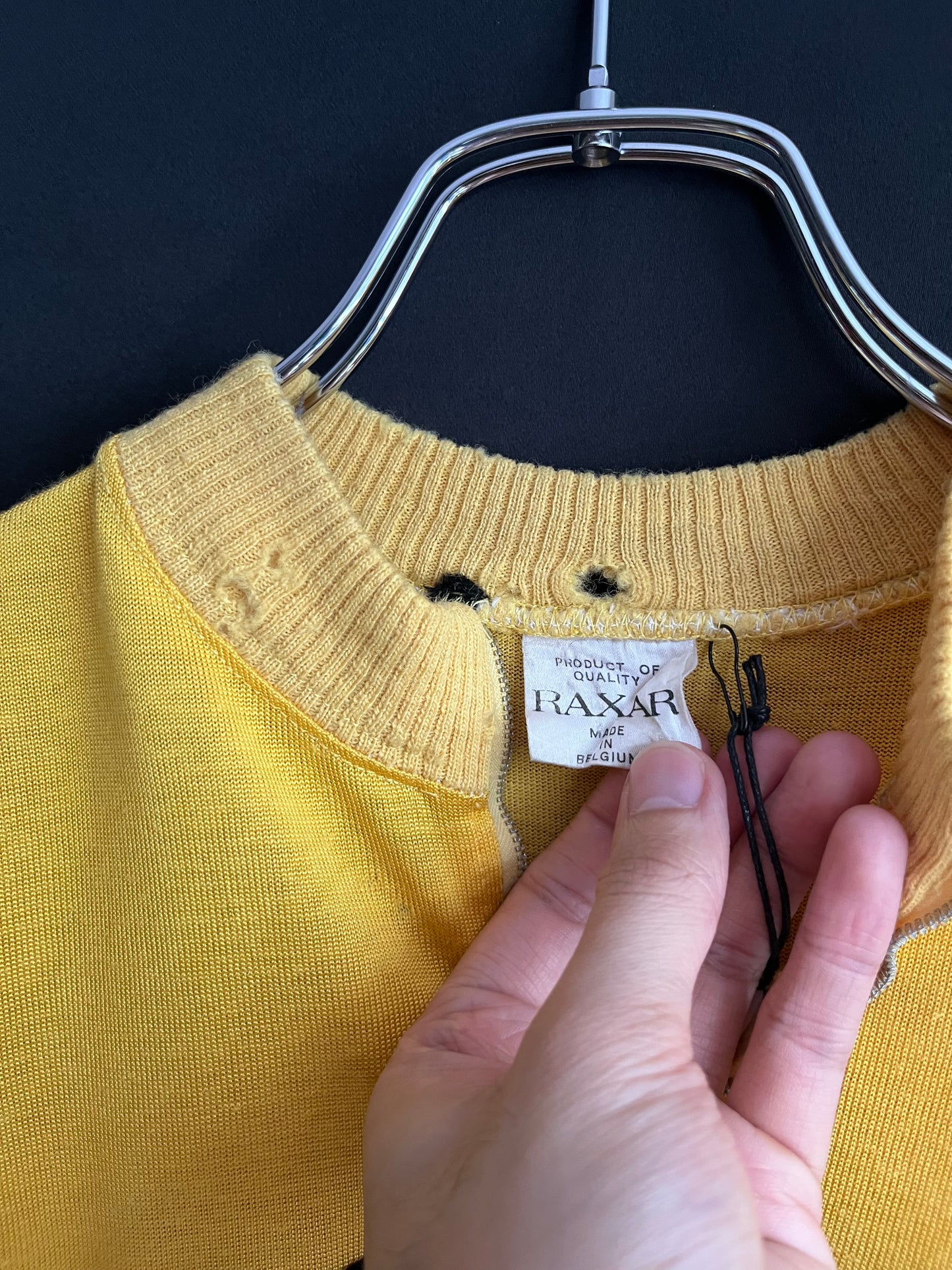 60s “Goldia” Chain-Stitched Swiss Durene Cycling Jersey