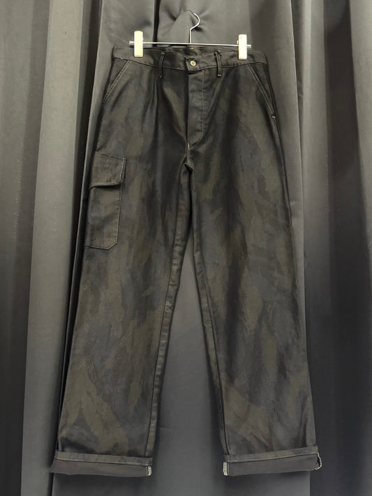 80s/90s Overdyed British Brushstroke Camo Fatigue Cargo (32W)