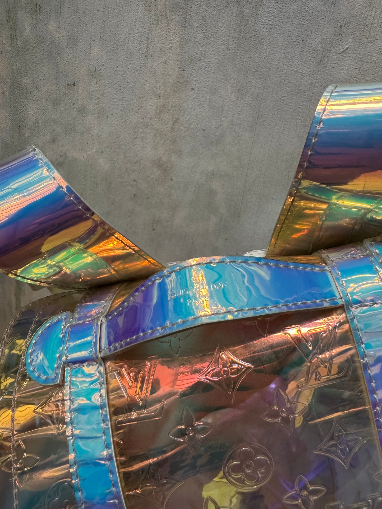 S/S ‘19 Louis Vuitton Virgil Abloh “Prism” Iridescent Christopher Backpack