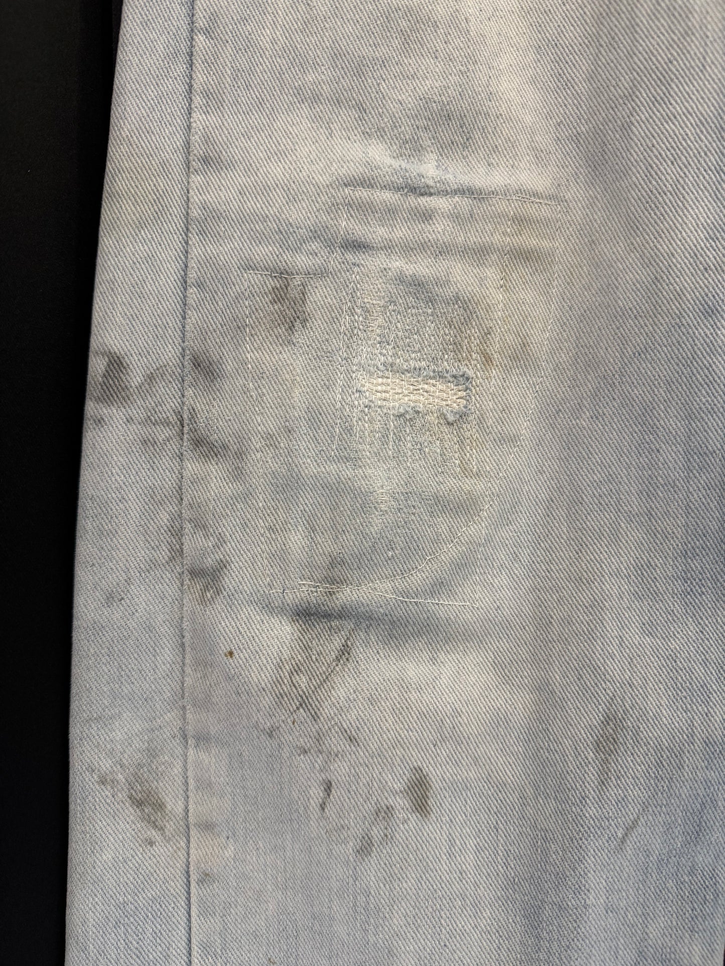 70s/80s Distressed & Repaired Lee Rider Denim (30W)
