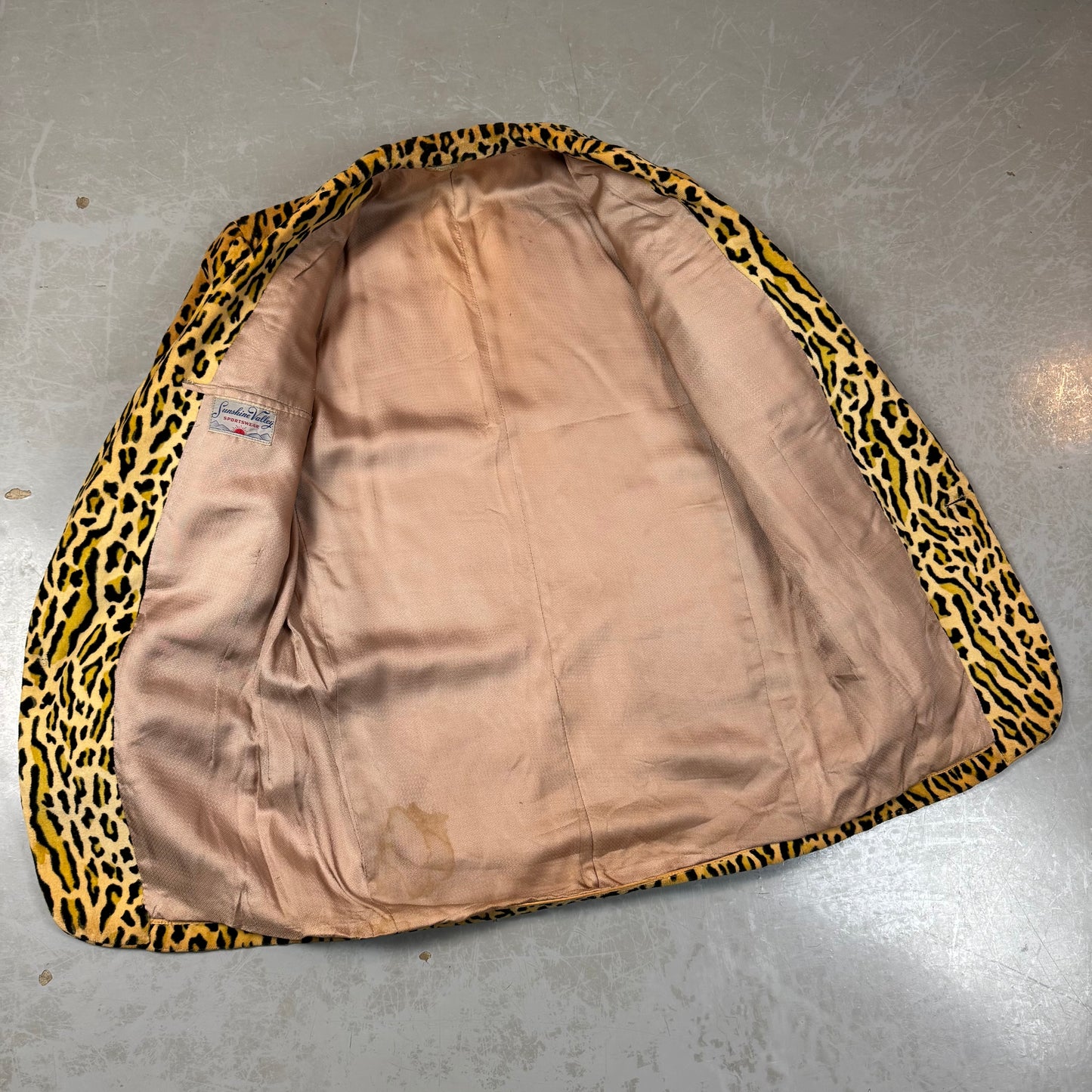 60s Leopard Print Blazer