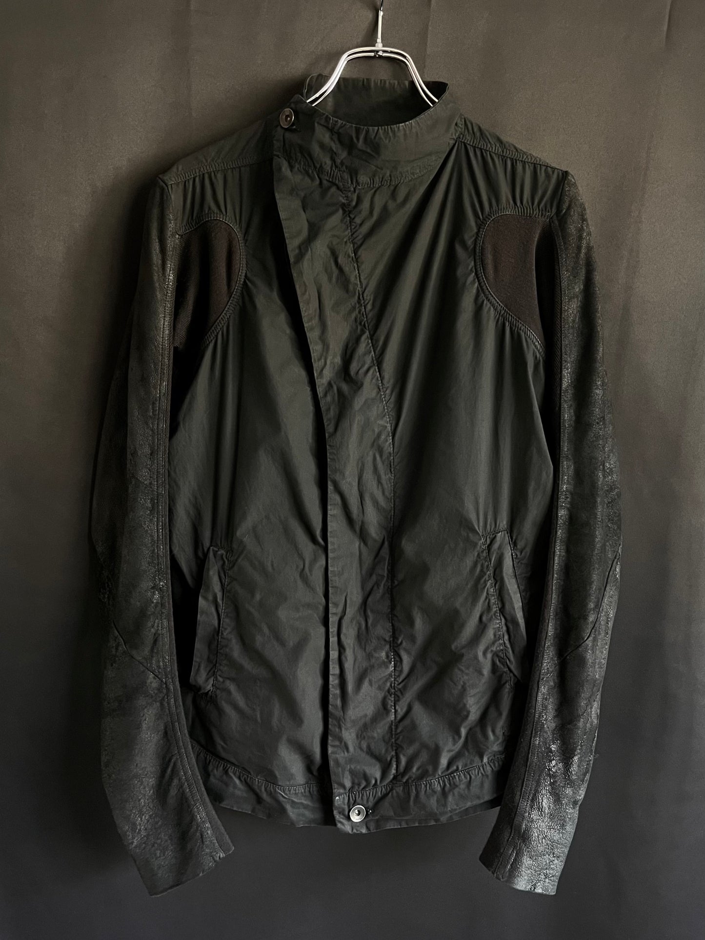 Rick Owens DRKSHDW Lamb Leather Hybrid Jacket (M)
