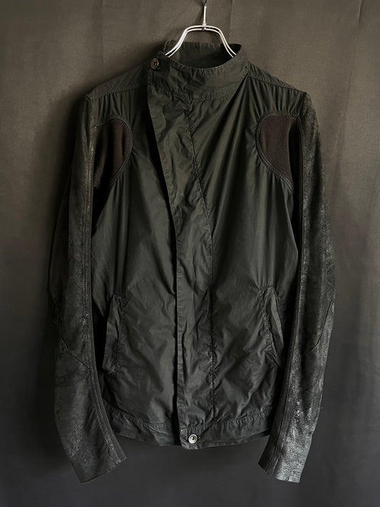Rick Owens DRKSHDW Lamb Leather Hybrid Jacket (M)