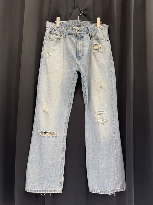 Y2K Levi’s 527 Boot Cut Distressed Flared Denim (34W)