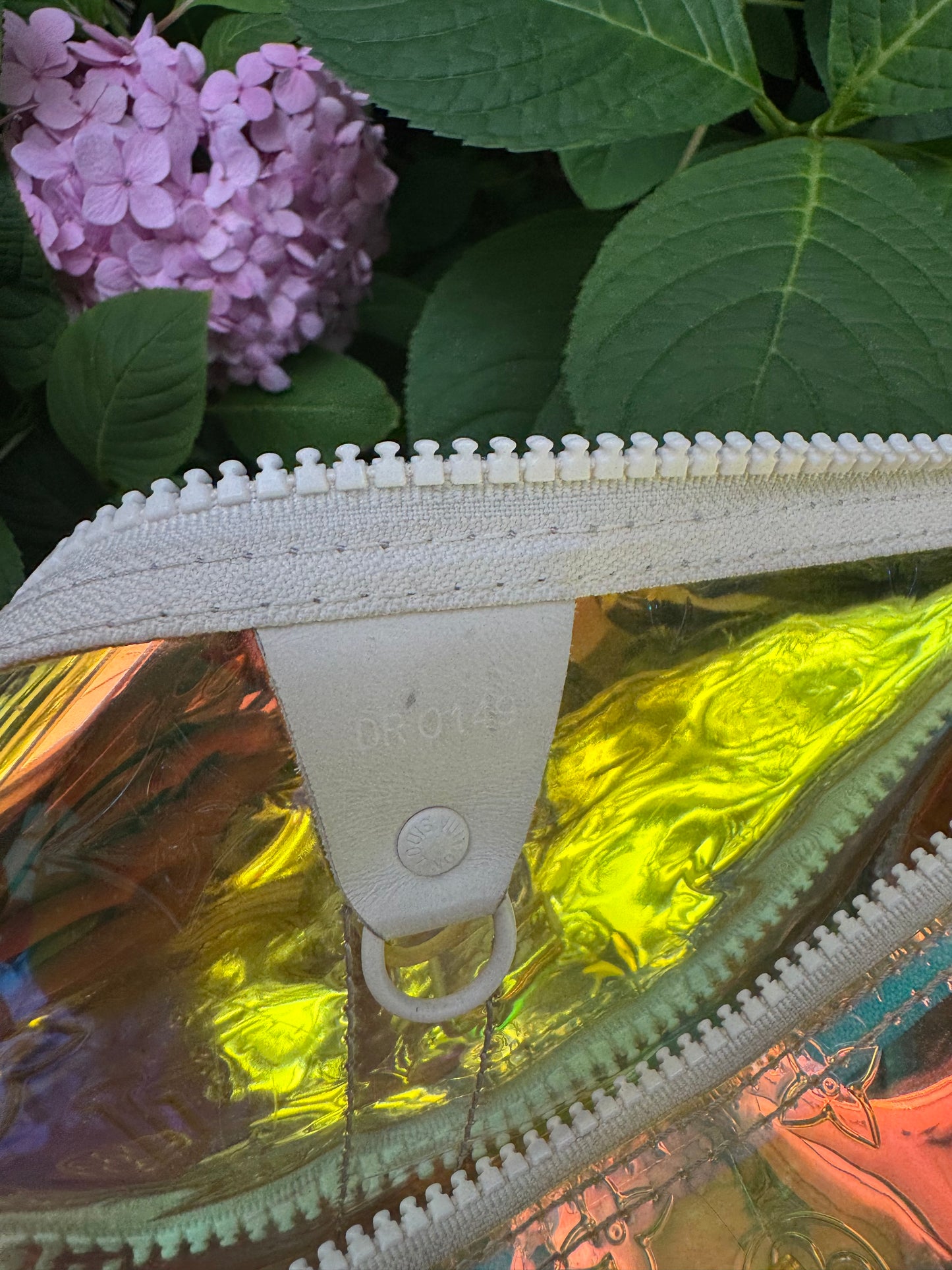 S/S ‘19 Louis Vuitton Virgil Abloh “Prism” Iridescent Bandouliere Duffle