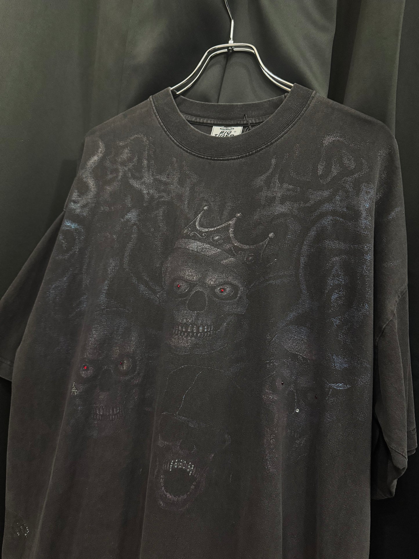 Y2K Red Eyed Skull AOP Tee (XXL)