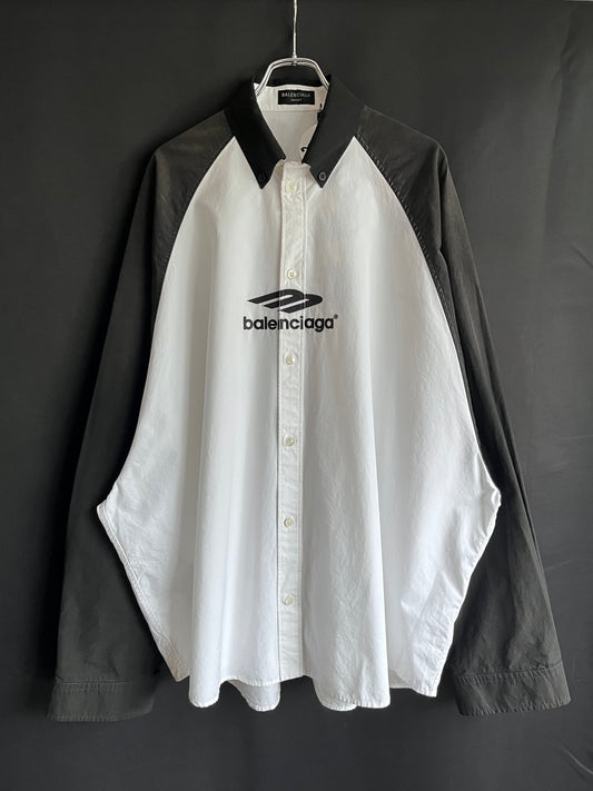 S/S23 Balenciaga Embroidered Oversized Button Down