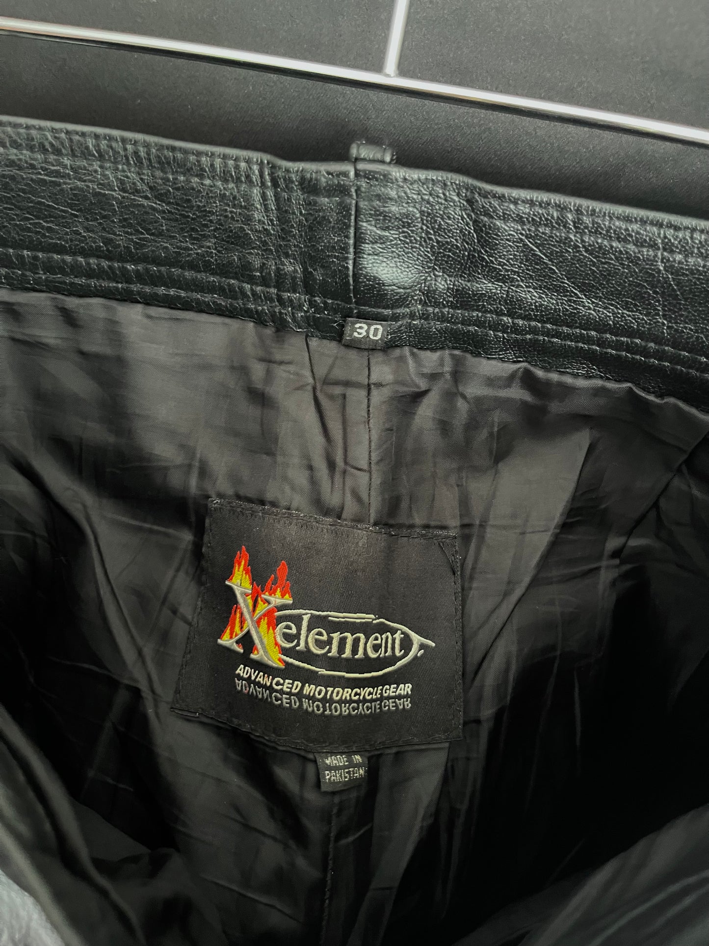 90s Leather Motorcycle Pants (31W)