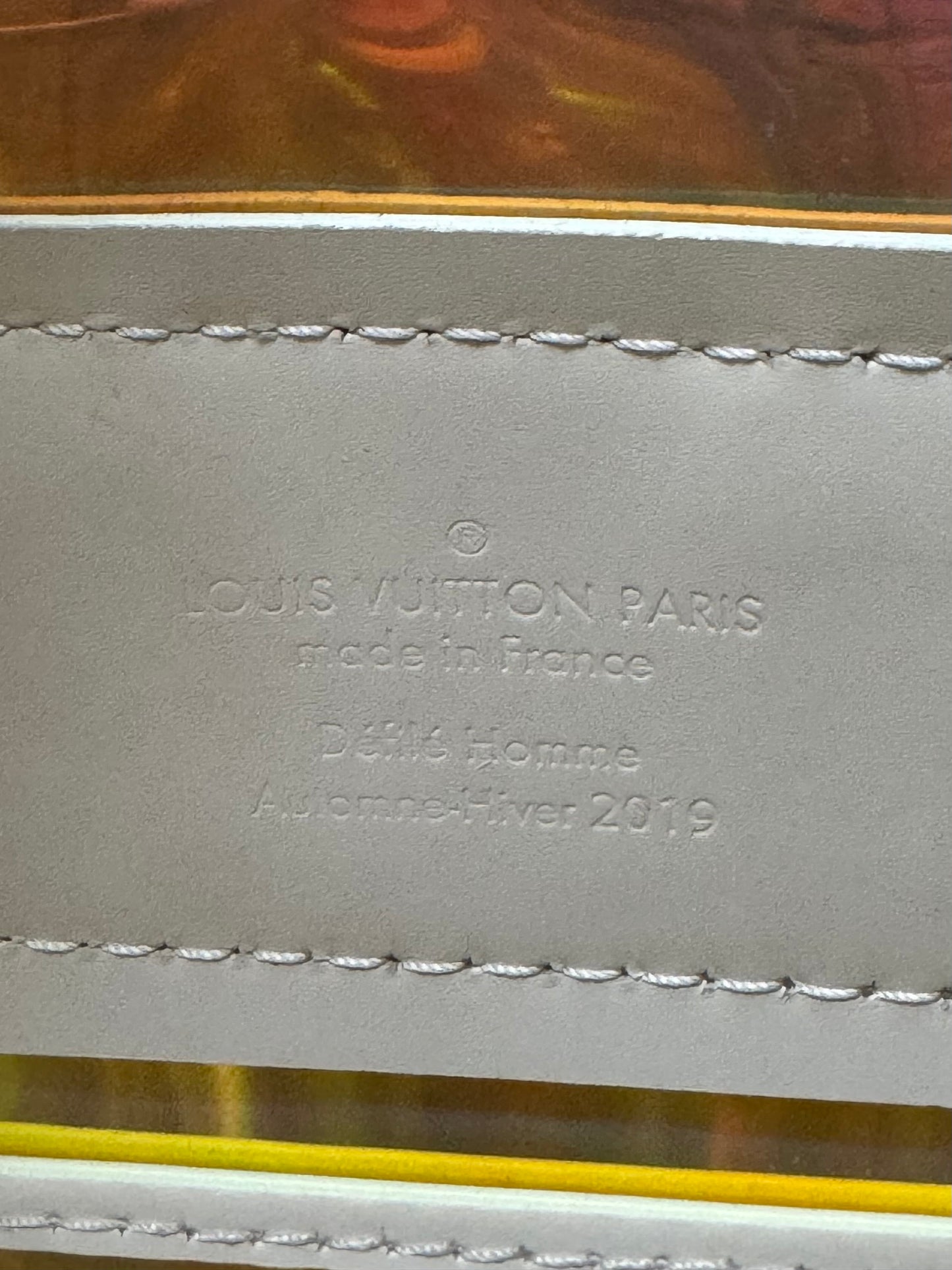 S/S ‘19 Louis Vuitton Virgil Abloh “Prism” Iridescent Christopher Backpack