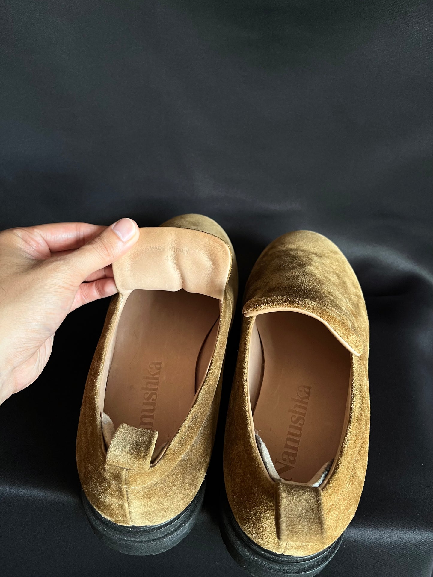 Nanushka Padded Suede Loafers Vibram Sole (9/9.5US)