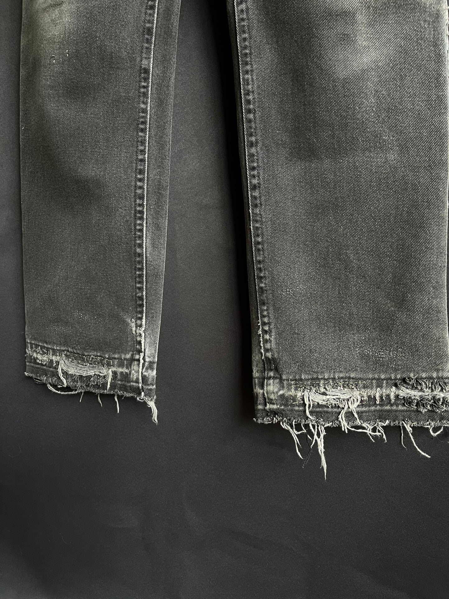 70s/80s Faded & Repaired Lee Straight Cut Denim (33/34W)