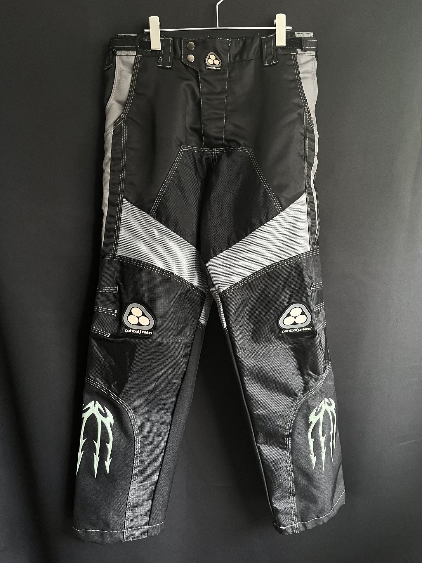 90s “Paintball Junkies” Moto Pants (35/36W)