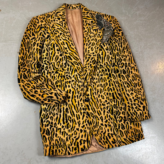 60s Leopard Print Blazer