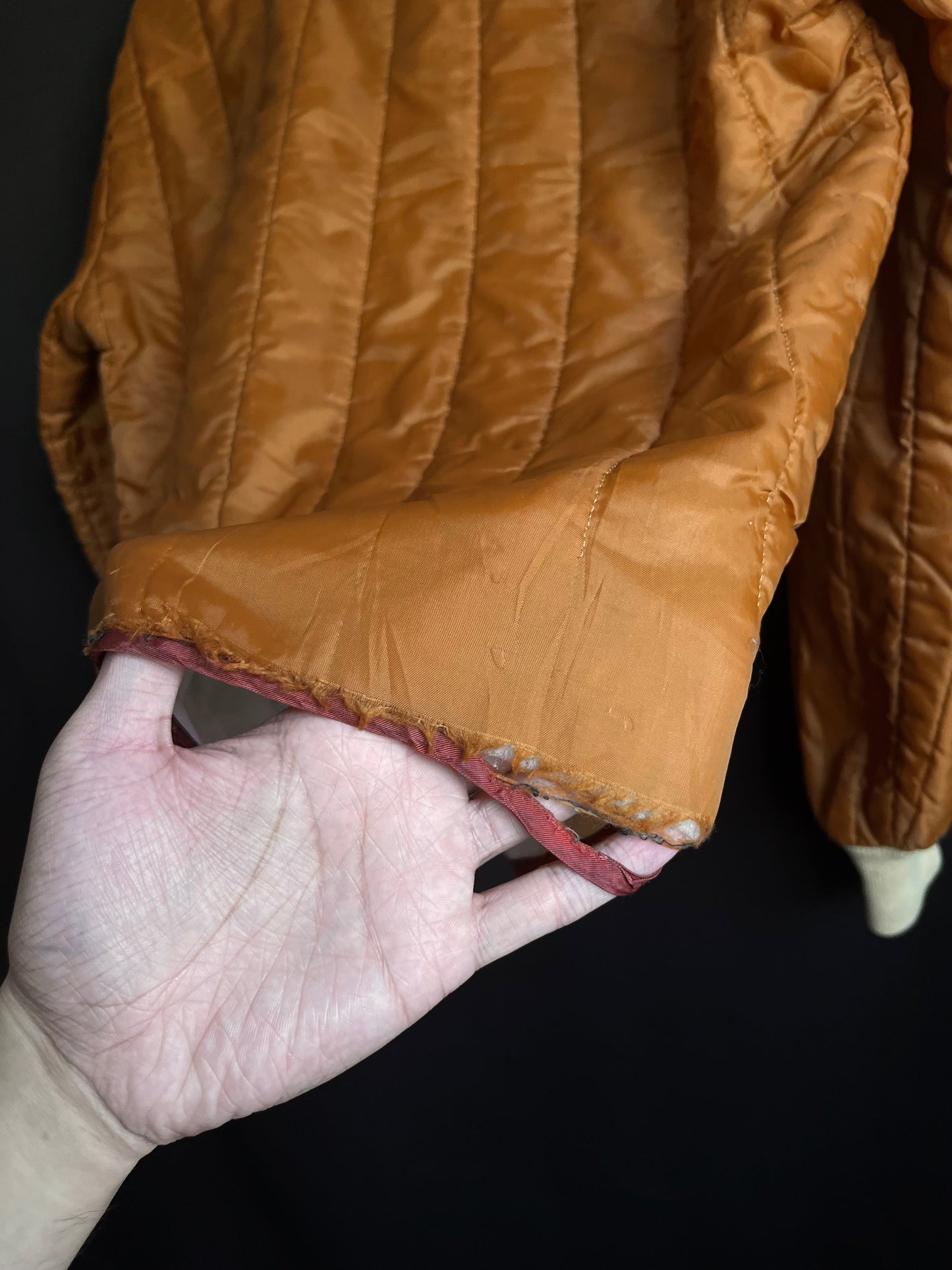 70s Quilted Two-Tone Bomber