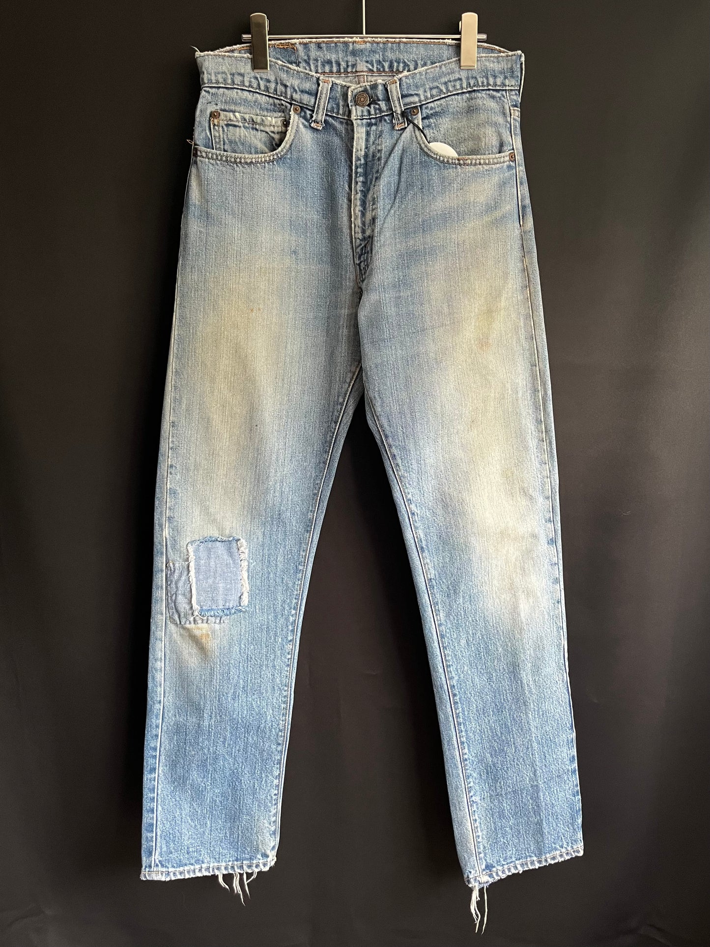 70s Levi’s 505 Patch Denim Single Stitched (32W)