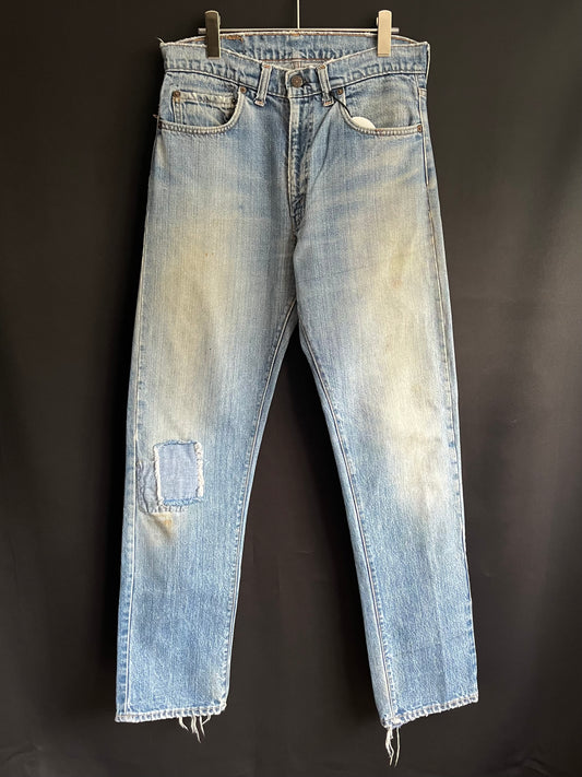 70s Levi’s 505 Patch Denim Single Stitched (32W)