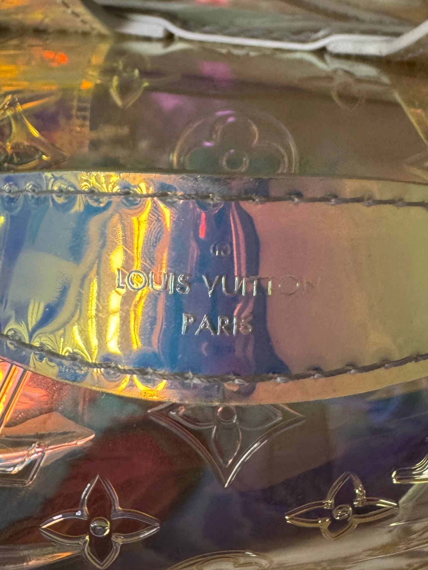 S/S ‘19 Louis Vuitton Virgil Abloh “Prism” Iridescent Christopher Backpack