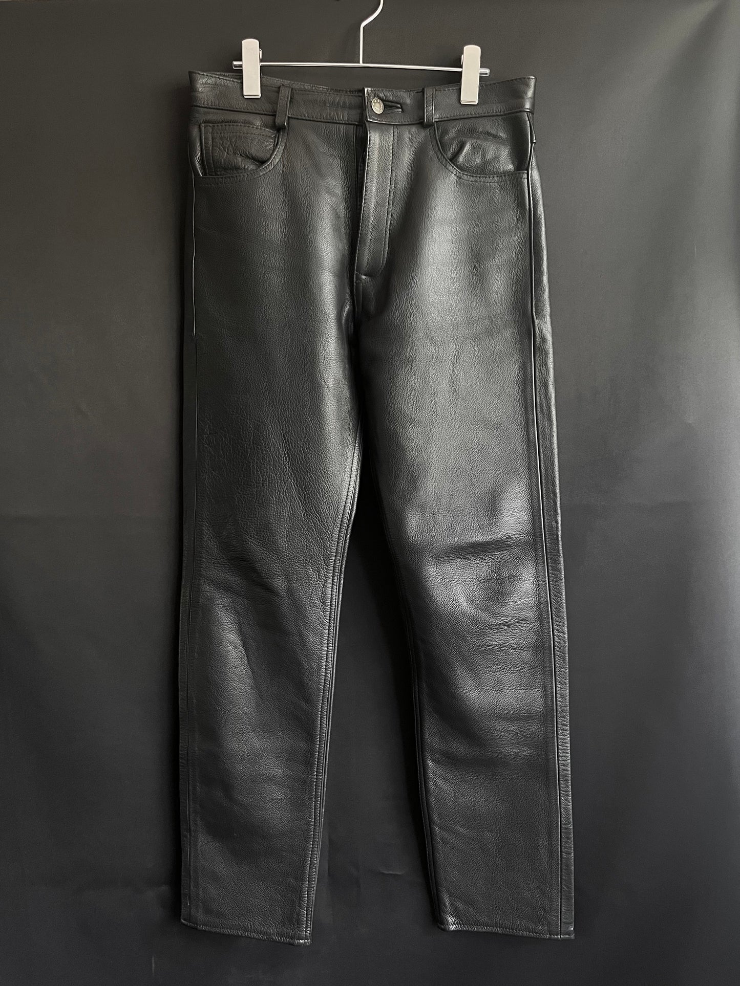 Vtg Made In England Leather Pants (31W)