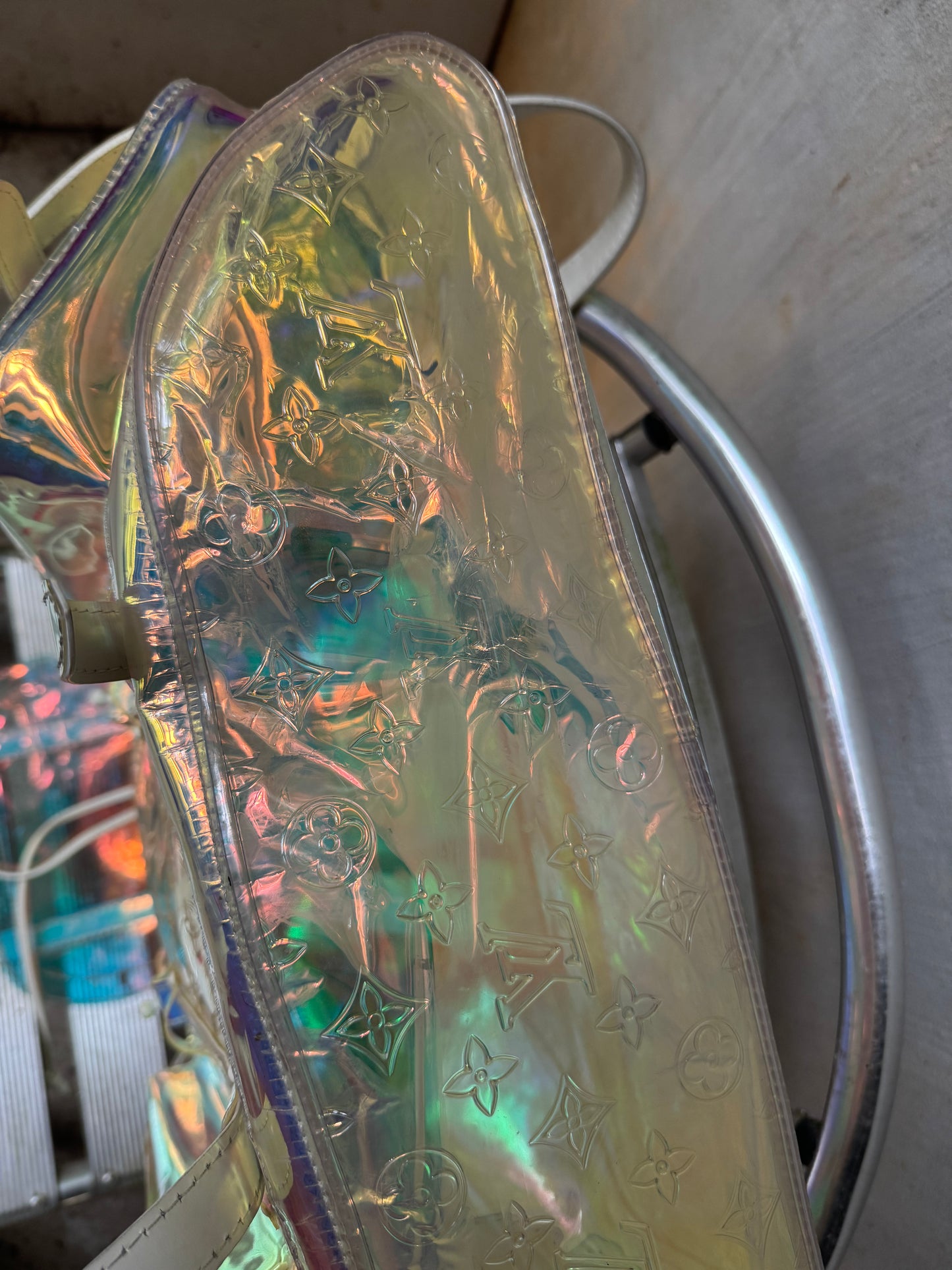 S/S ‘19 Louis Vuitton Virgil Abloh “Prism” Iridescent Christopher Backpack