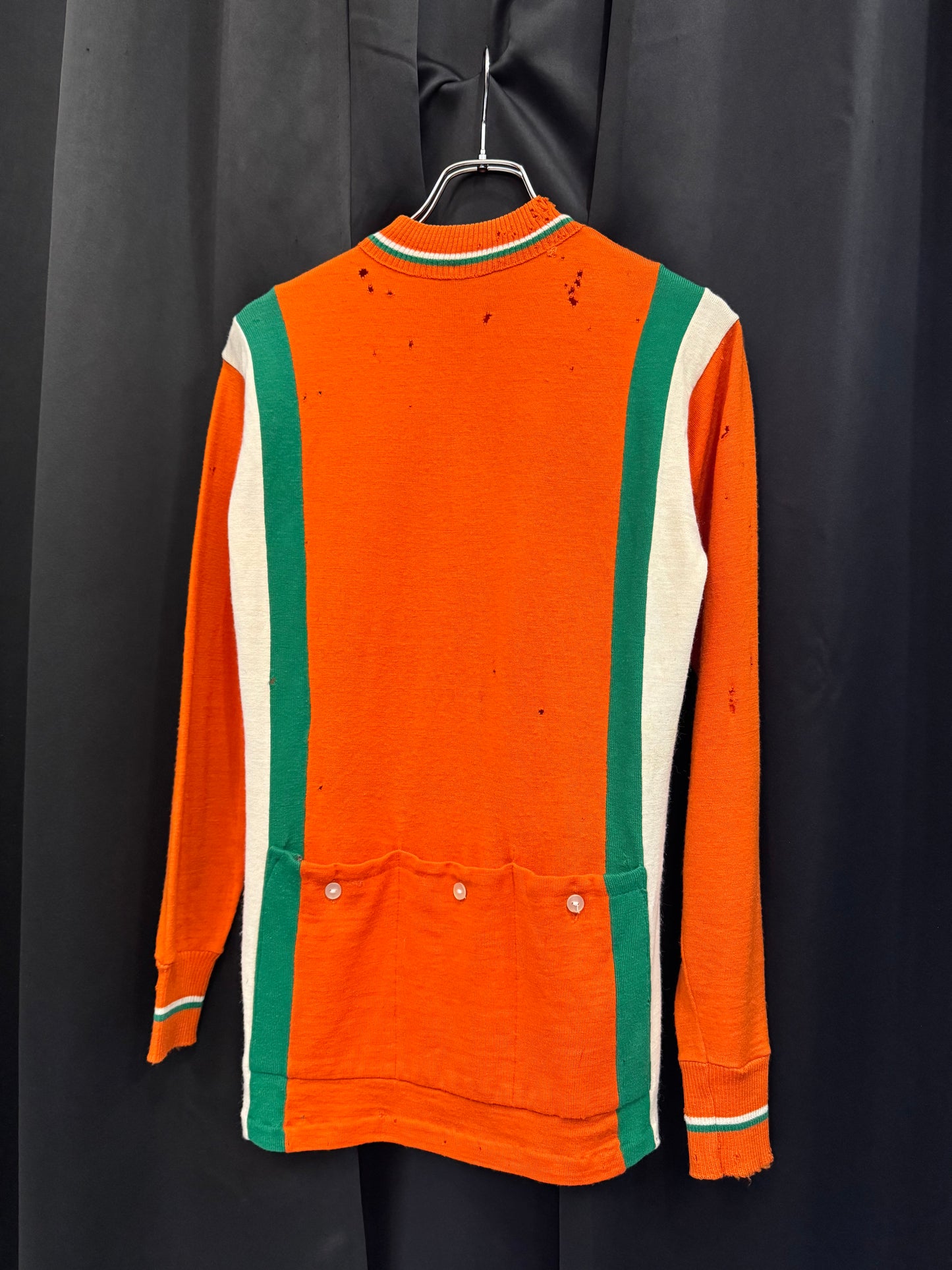 60s/70s Italian Tri-Tone Cycling Cargo Shirt (M/L)
