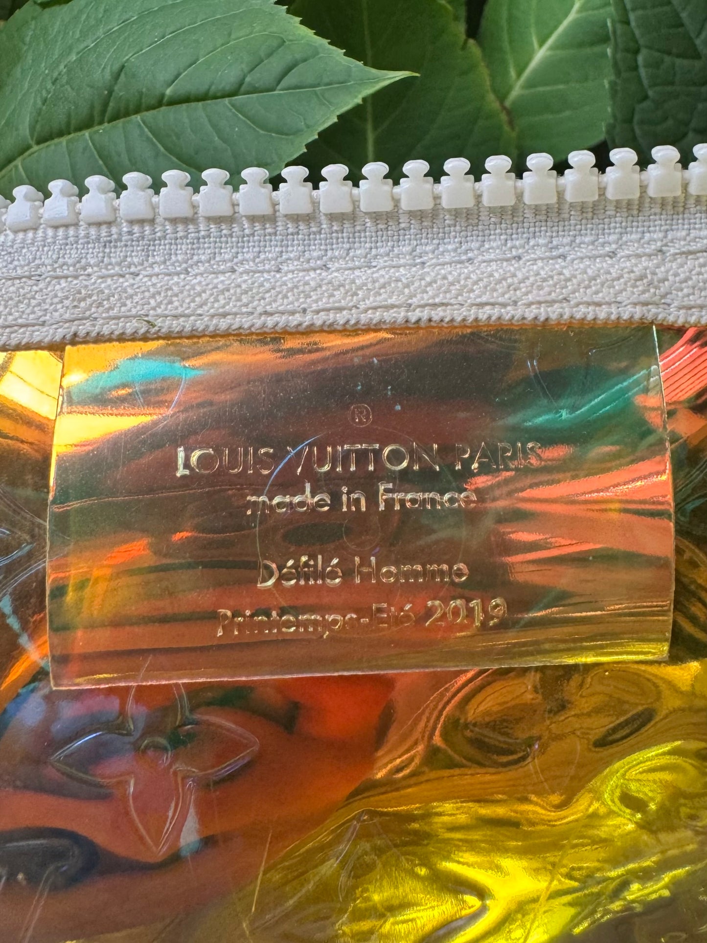 S/S ‘19 Louis Vuitton Virgil Abloh “Prism” Iridescent Bandouliere Duffle