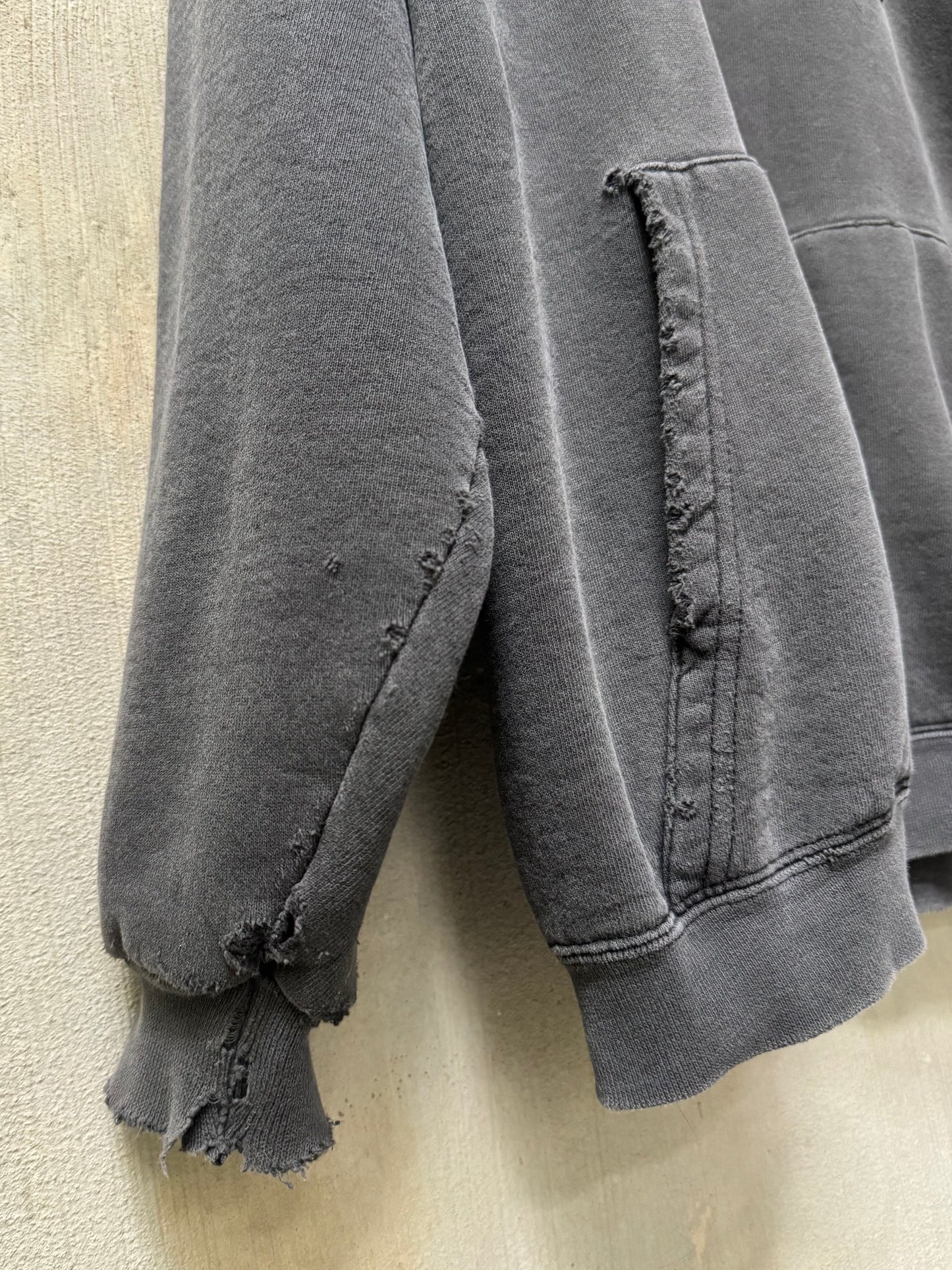 90s Thrashed Adidas Oversized Sun Faded Hoodie
