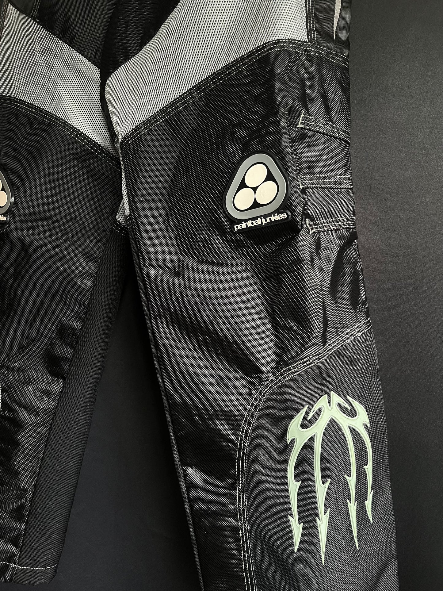 90s “Paintball Junkies” Moto Pants (35/36W)