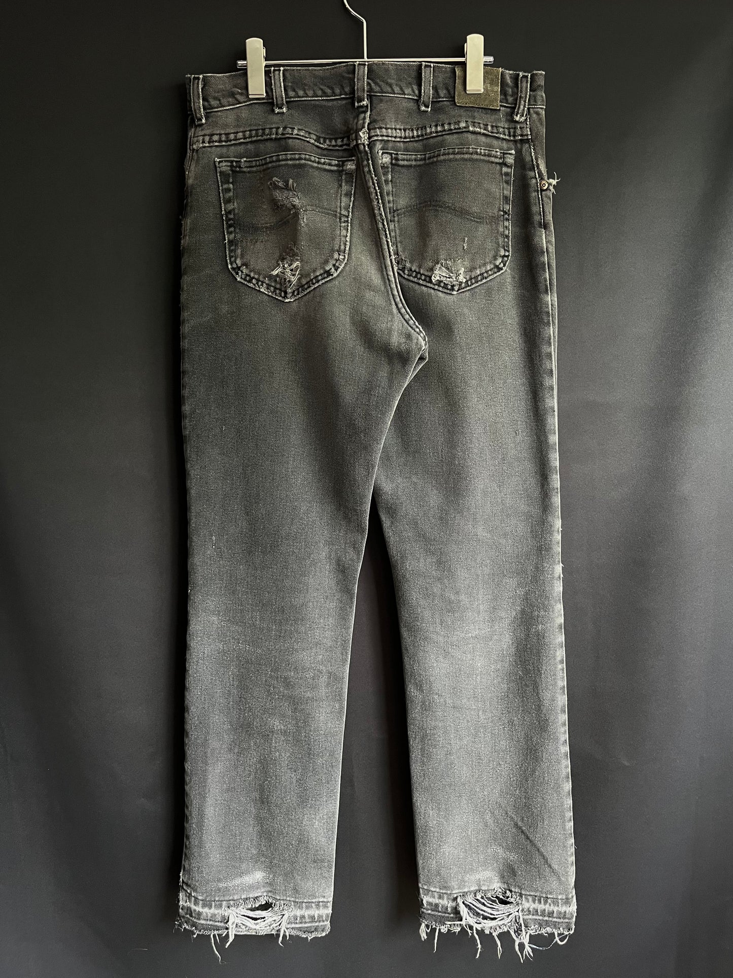 70s/80s Faded & Repaired Lee Straight Cut Denim (33/34W)